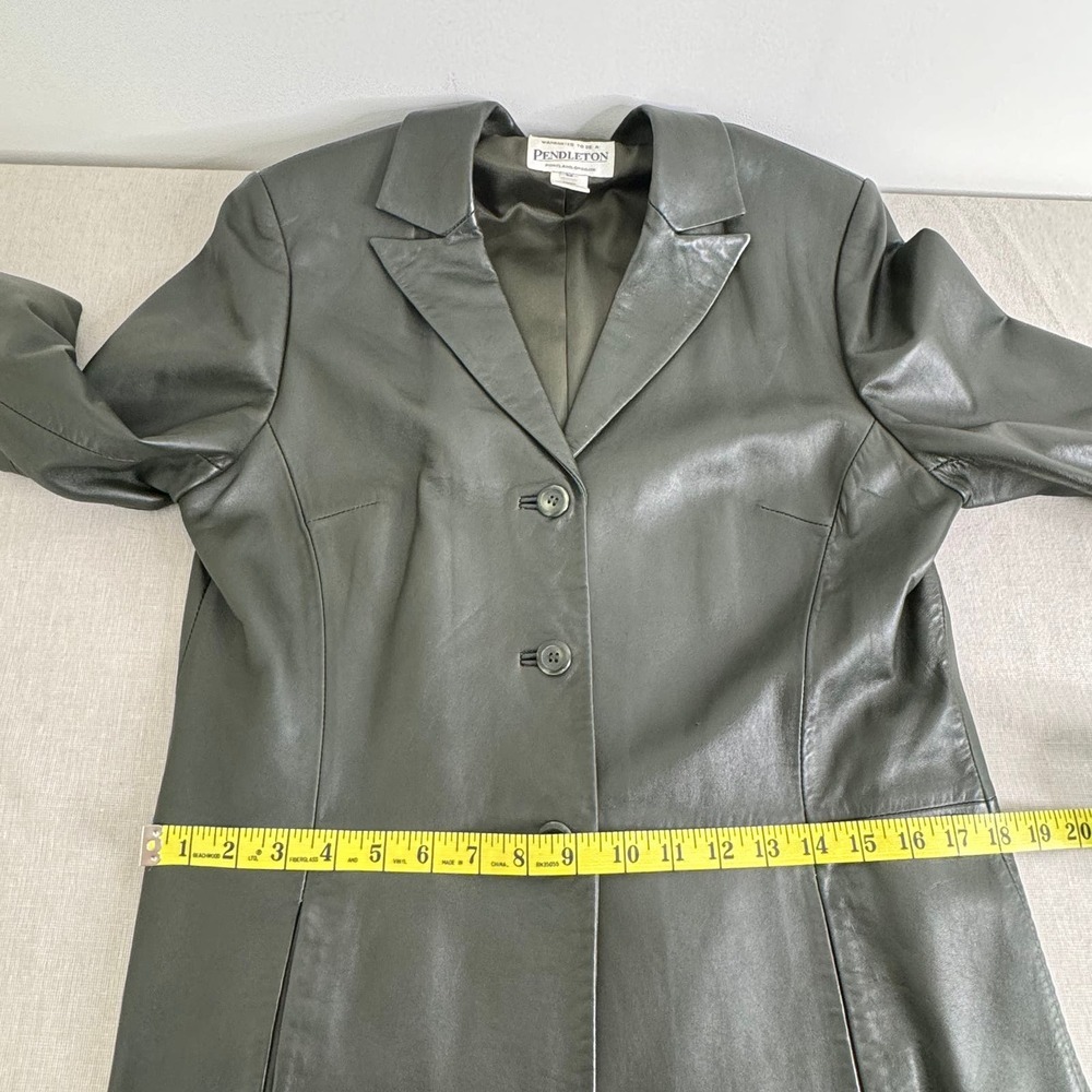 Pendleton leather button‎ front jacket - image 11